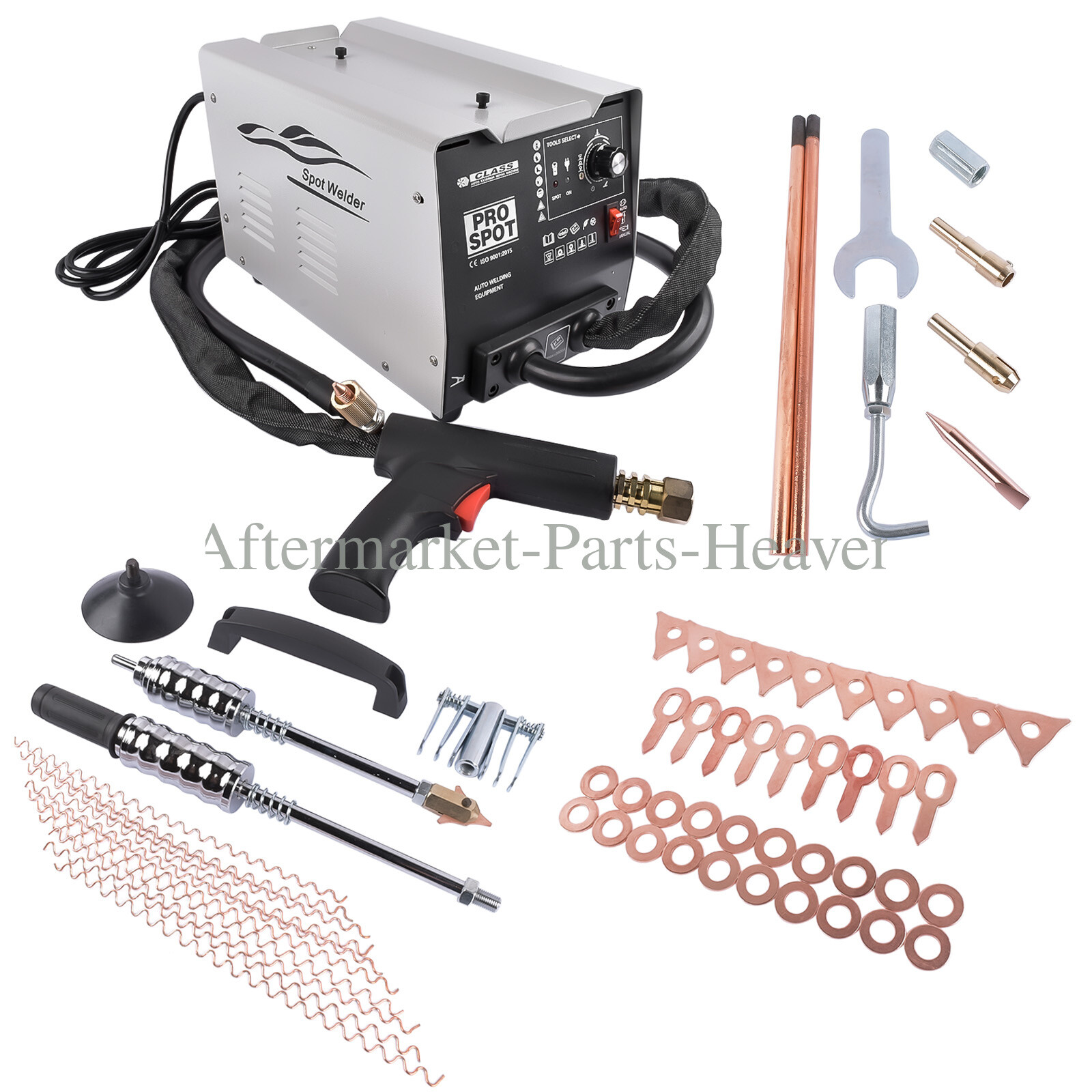 Spot Welder Dent Puller Machine 3800A Car Body Stud Dent Repair Kit 110V 7 Modes