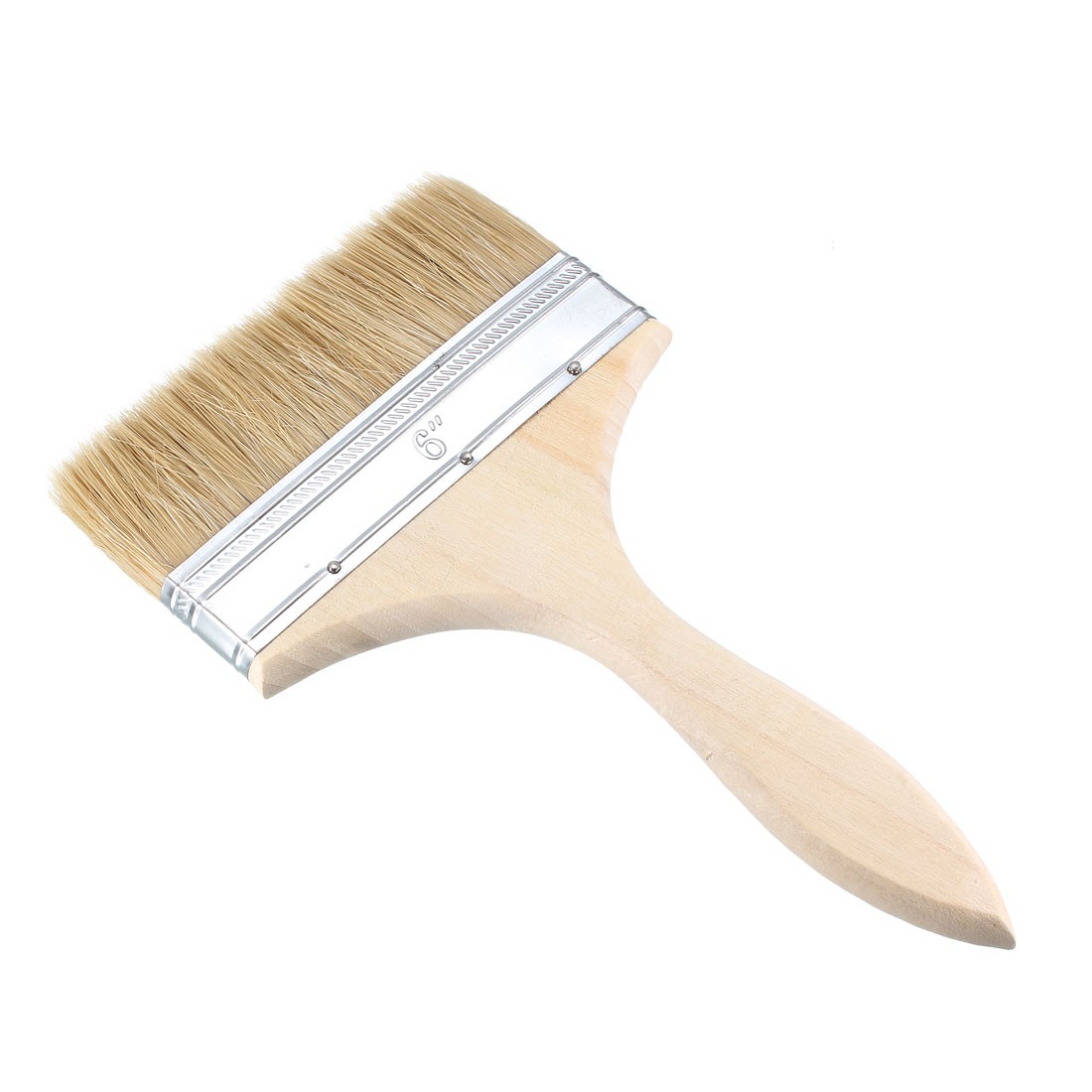 6 Inch Chip Paint Brush Synthetic Bristle with Wooden Handle for Wall Treatment