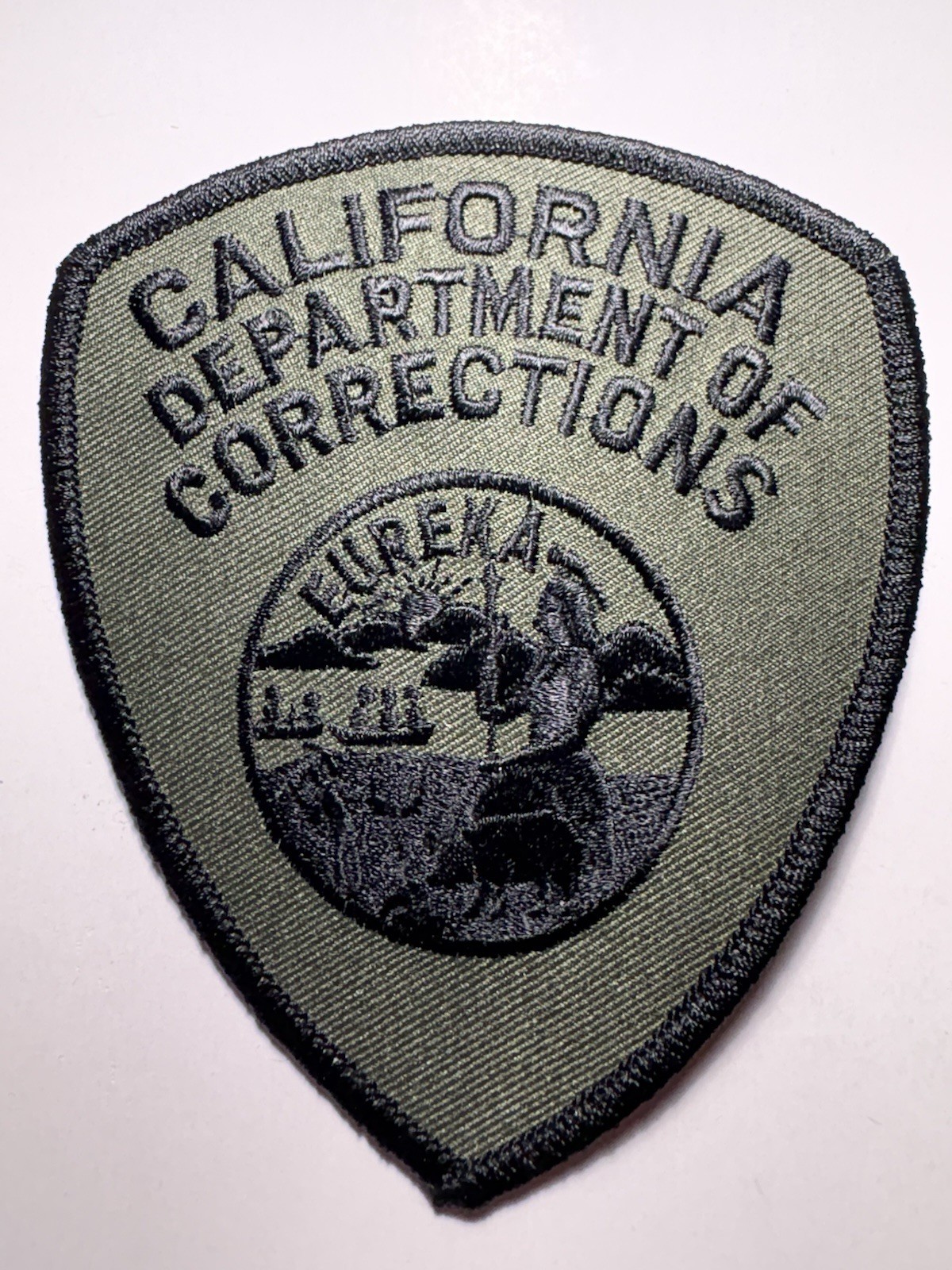 California Department of Corrections Patch ~ OD Green