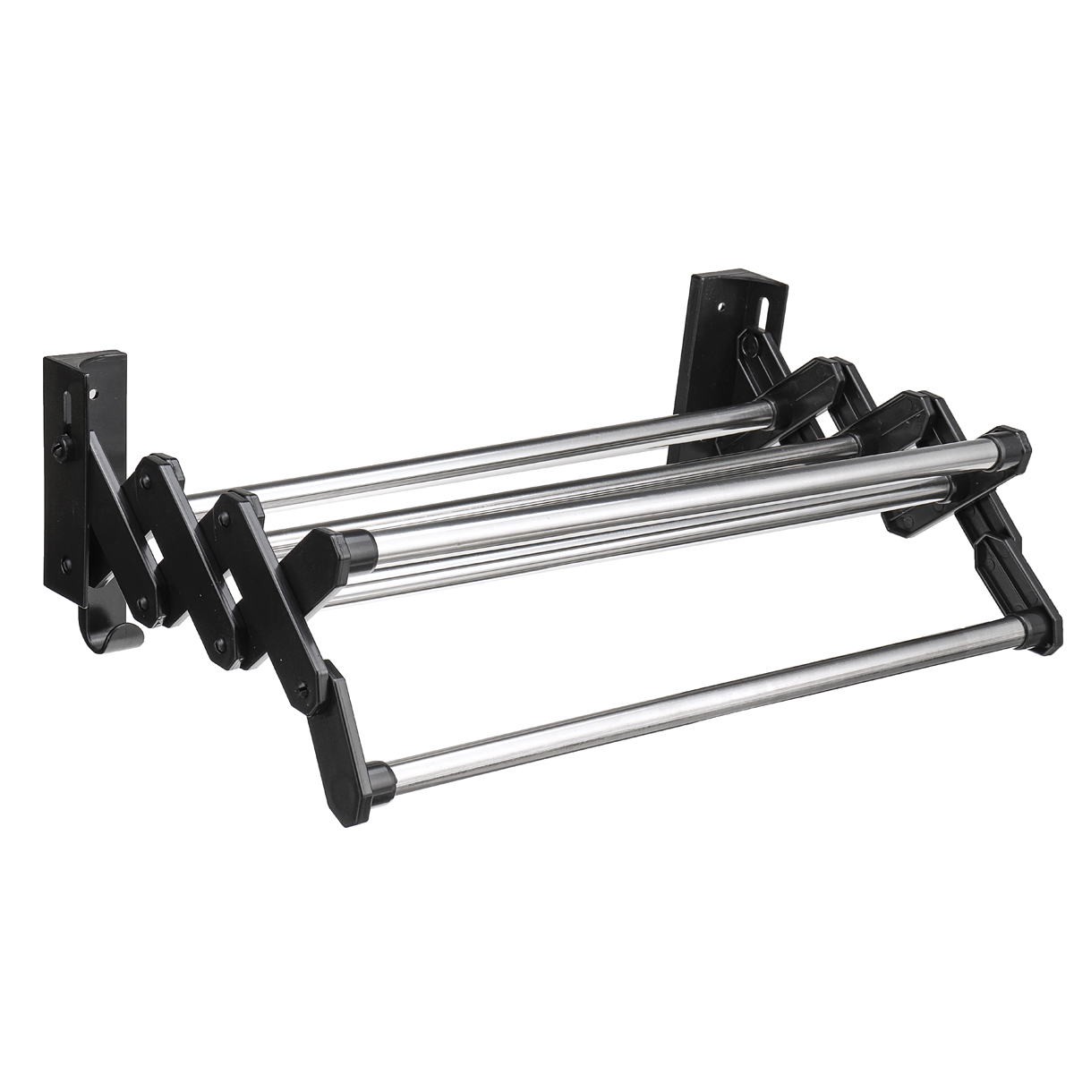 Stainless Steel Wall Mounted Expandable Clothes Drying Rack Towel Rack