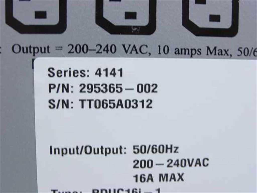 Compaq Power Distribution Unit - High Voltage Model 295363-B21