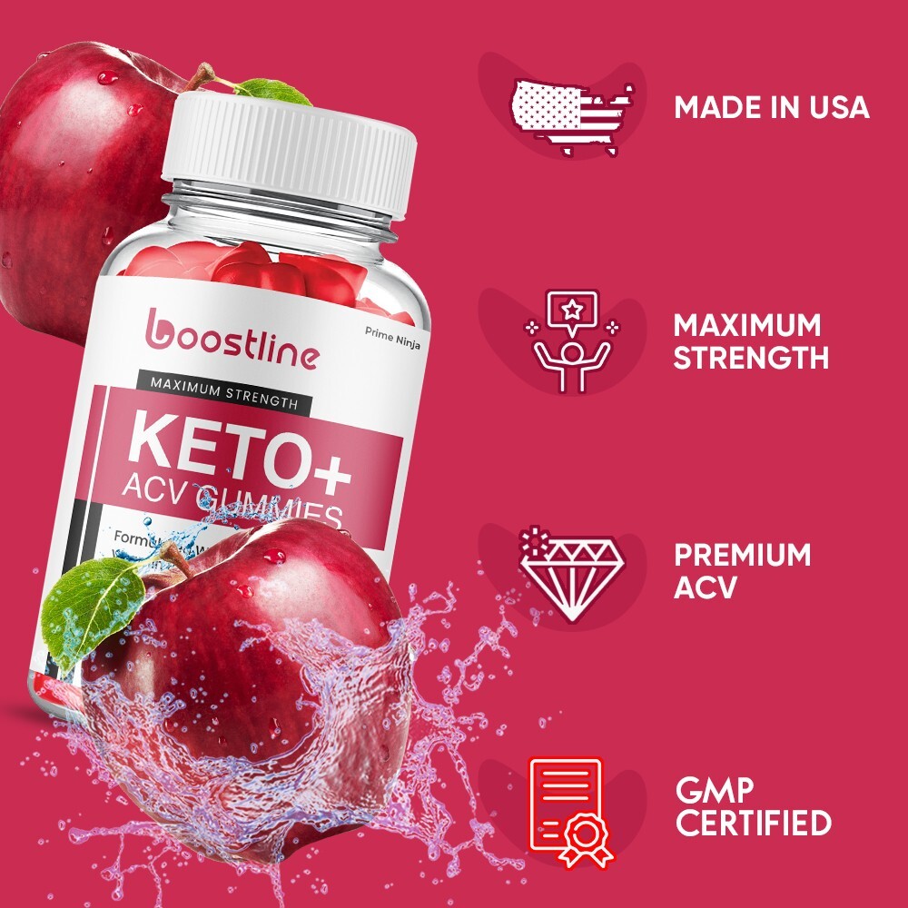 Boostline Keto ACV Gummies, Boost Line ACV Max Strength Gummies (5 Pack)