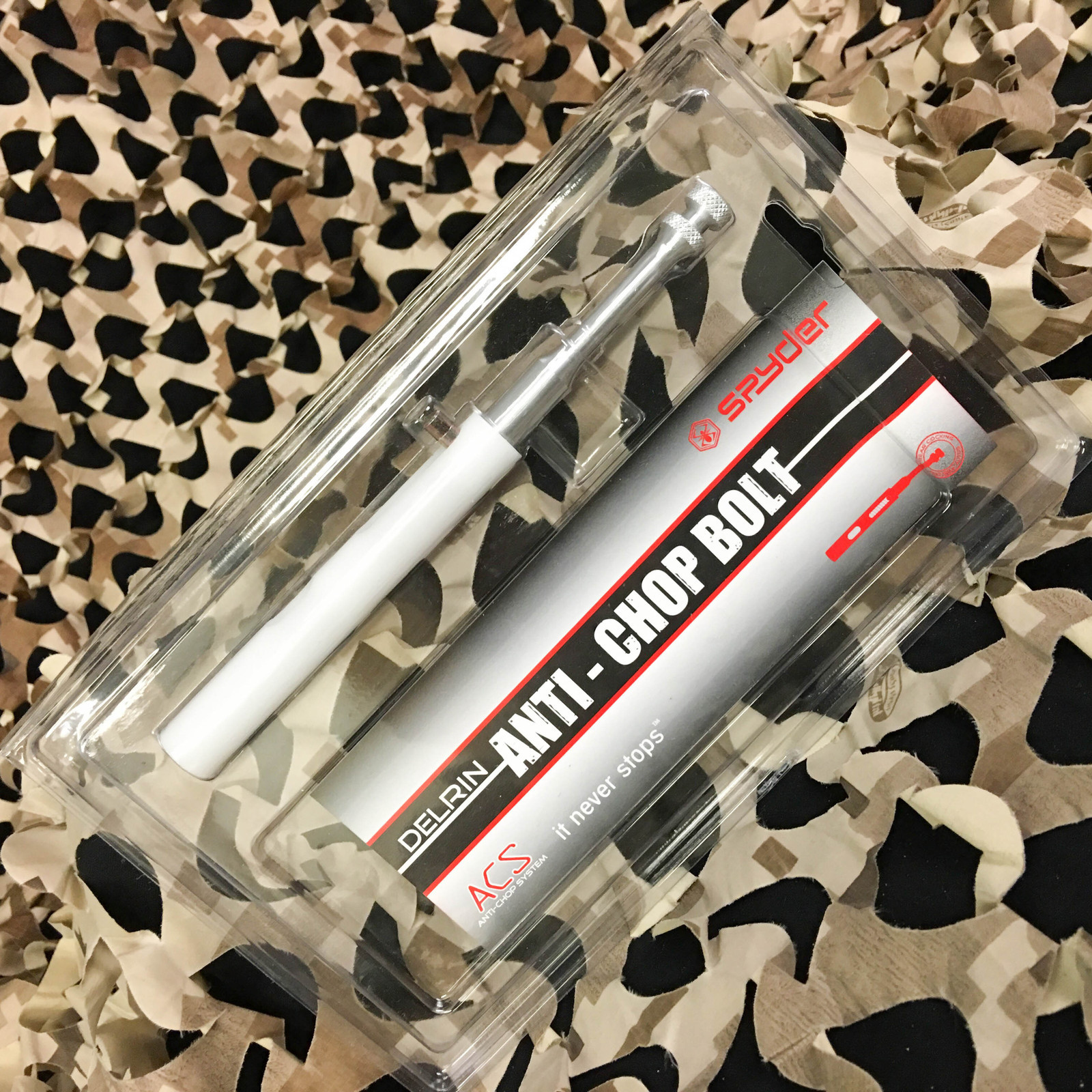 NEW Kingman Spyder Delrin ACS Anti Chop Bolt - Rear Cocking