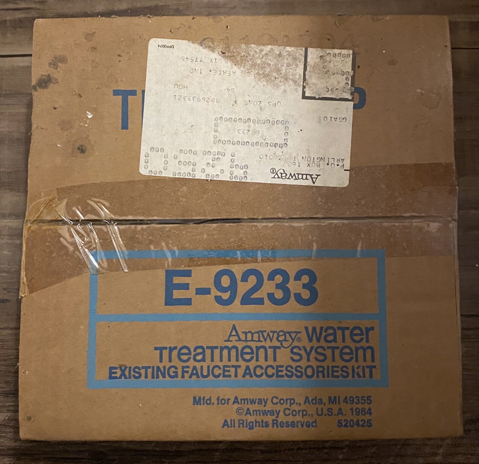 Genuine Amway E-9233 Existing Faucet Accessories Kit New - Original Sealed Box