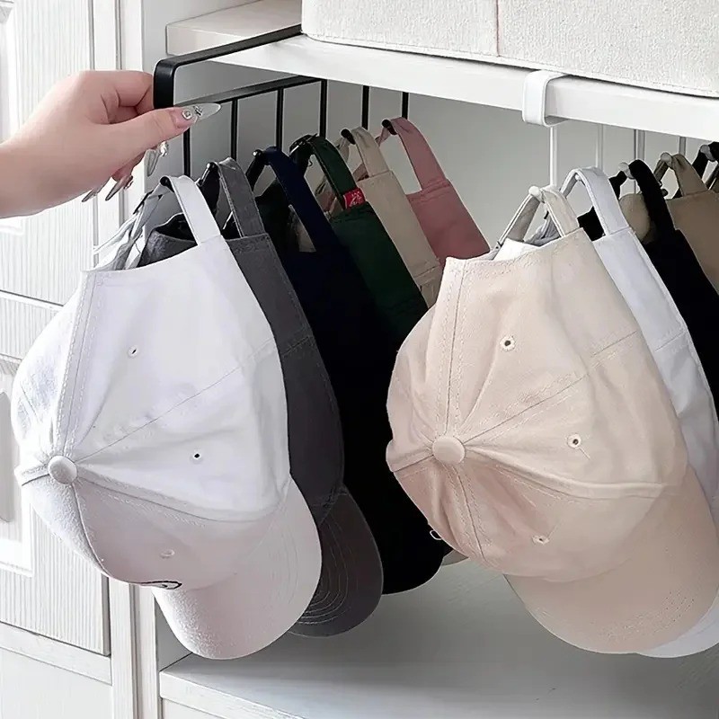 2PC Under Shelf Mug Holder Rack Kitchen Cabinet Coffee Cup Storage Hooks Hanger