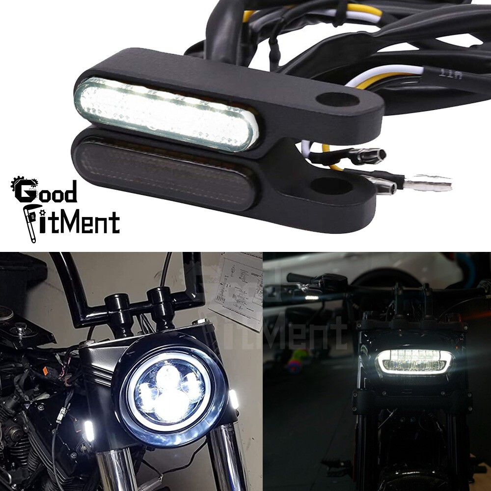 2xMotorcycle LED Turn Signal Blinker Flowing Light For Harley Sportster 1200 883