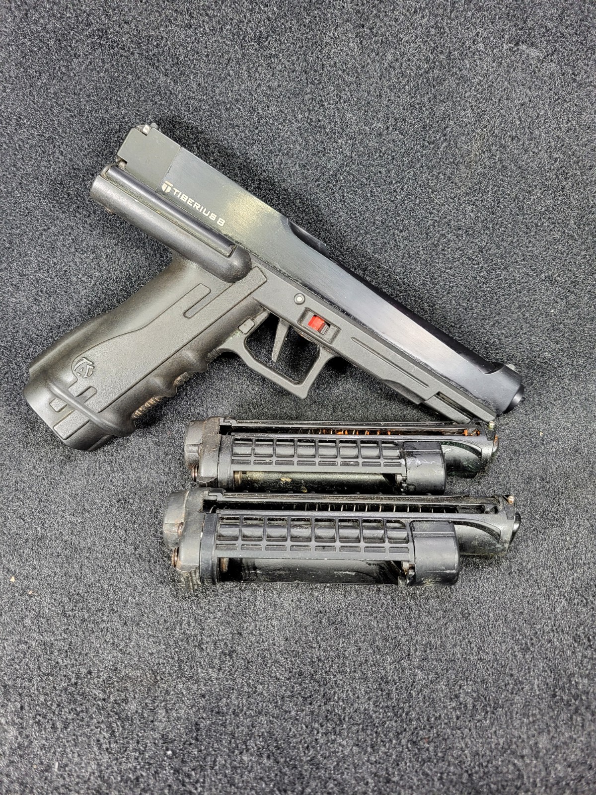 Tiberius Arms T-8 0.68 Paintball Marker w/2 magazines
