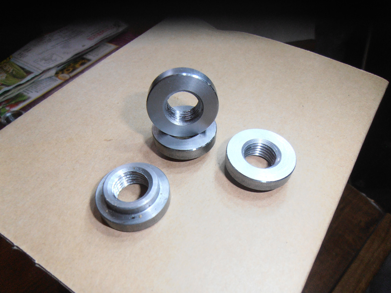 4 pieces 3/8" NPT. Weld Bungs STAINLESS STEEL  Made in the USA (Not CHINA) 4 PCS
