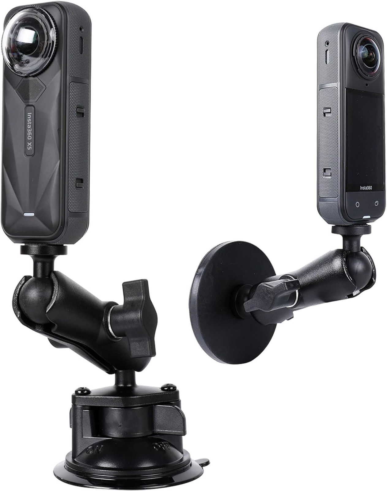 Camera Mount Kit for Insta360 Series Suction Cup Magnetic Stand Car Windshield