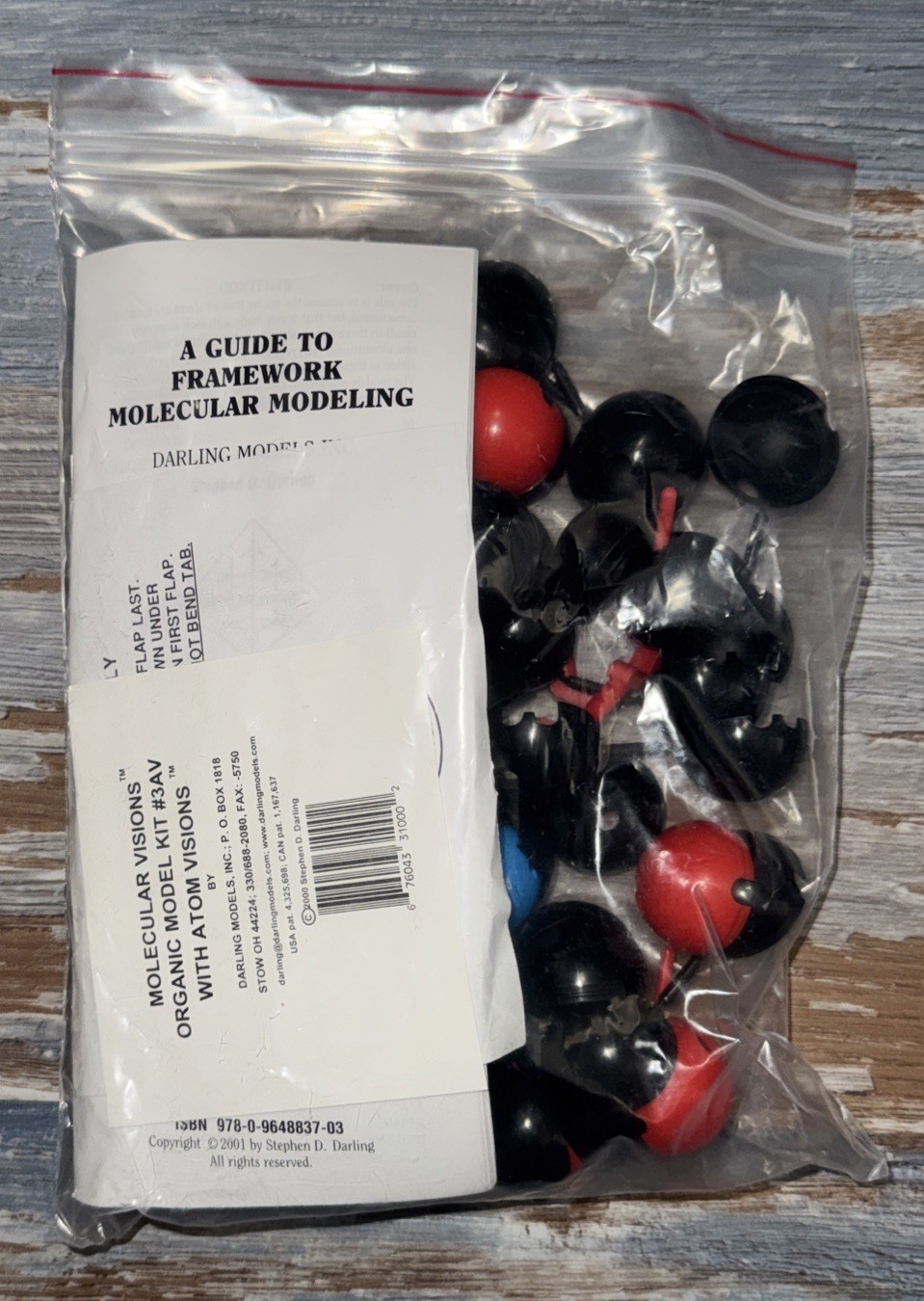 Molecular Visions Molecular Model Kit #3 Organic Chemistry 100% COMPLETE