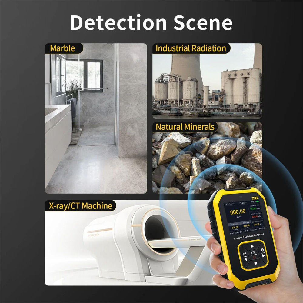 Nuclear Radiation Detector GM Geiger Counter β/γ/X-Ray Dosimeter Portable