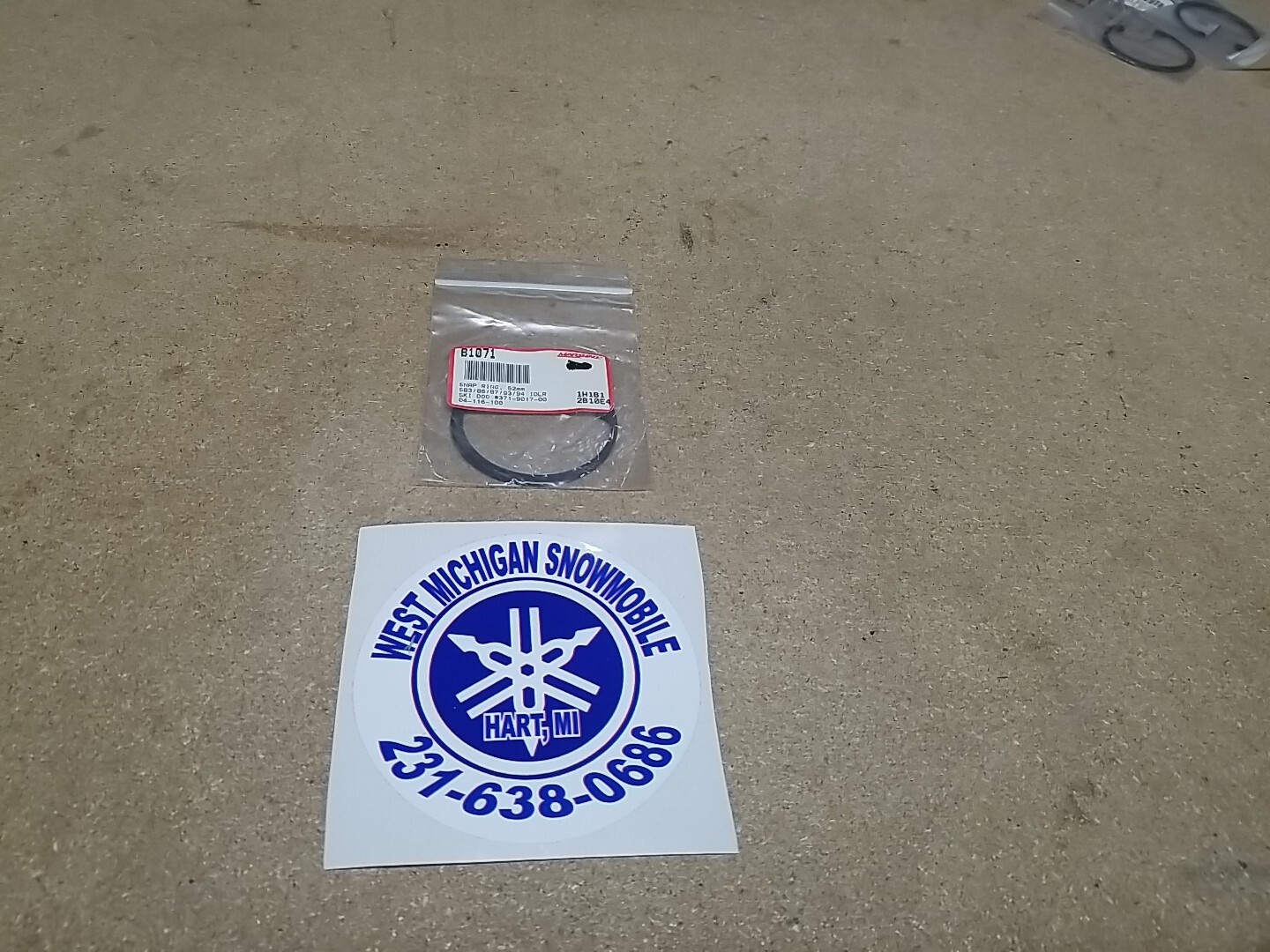 Marshall Snowmobile Snap Ring 371-9017-00 1983,1986,1987,1993,1994
