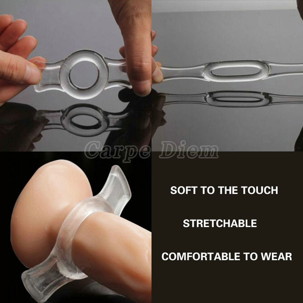 4 PCS Penis Cock Ring SEX Prolong Delay Sex Toys for Men Male Erection Enhancer