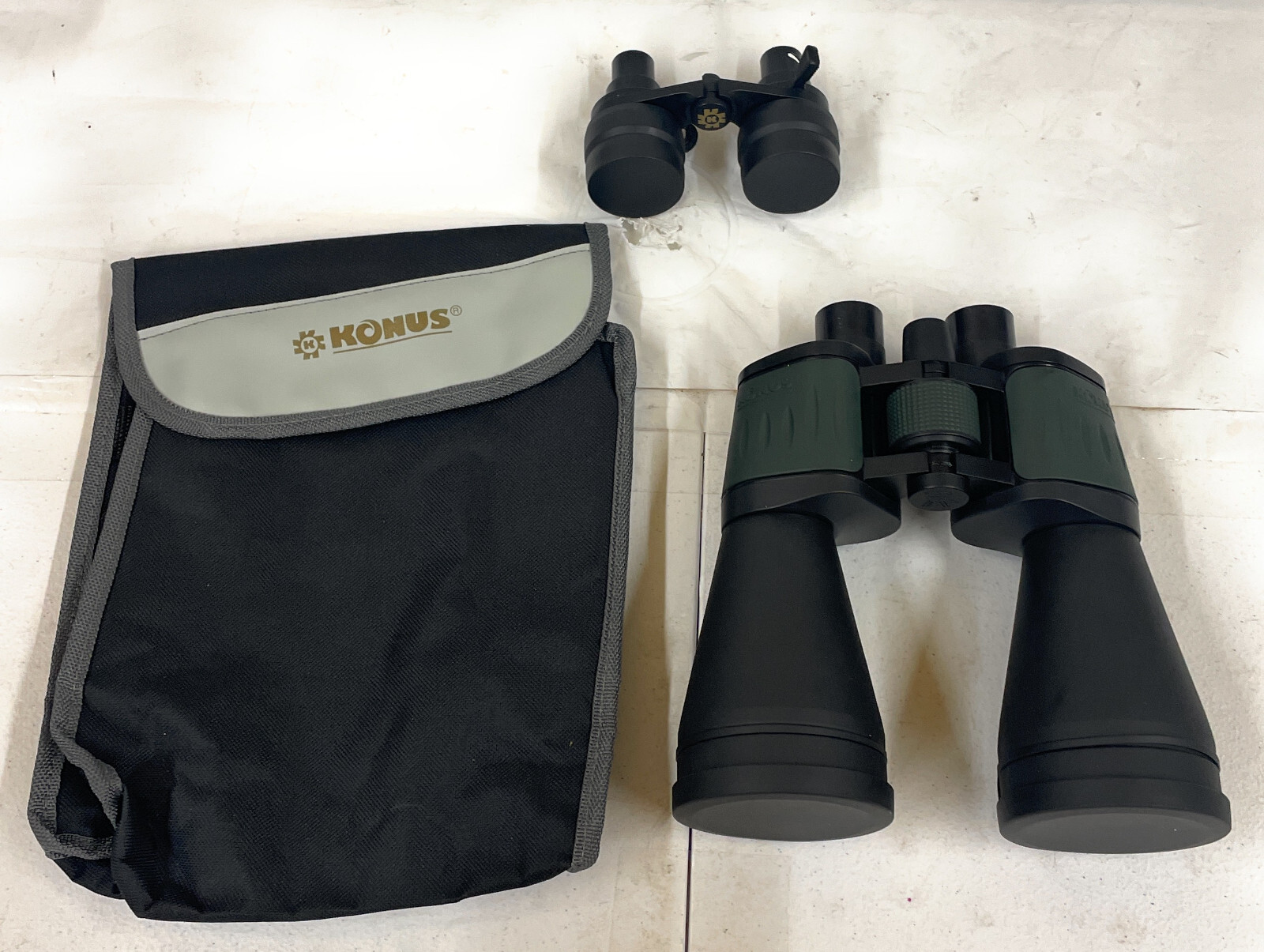 Konus 10-30x60 NewZoom Weather Resistant Porro Prism Binocular, Black, 2124