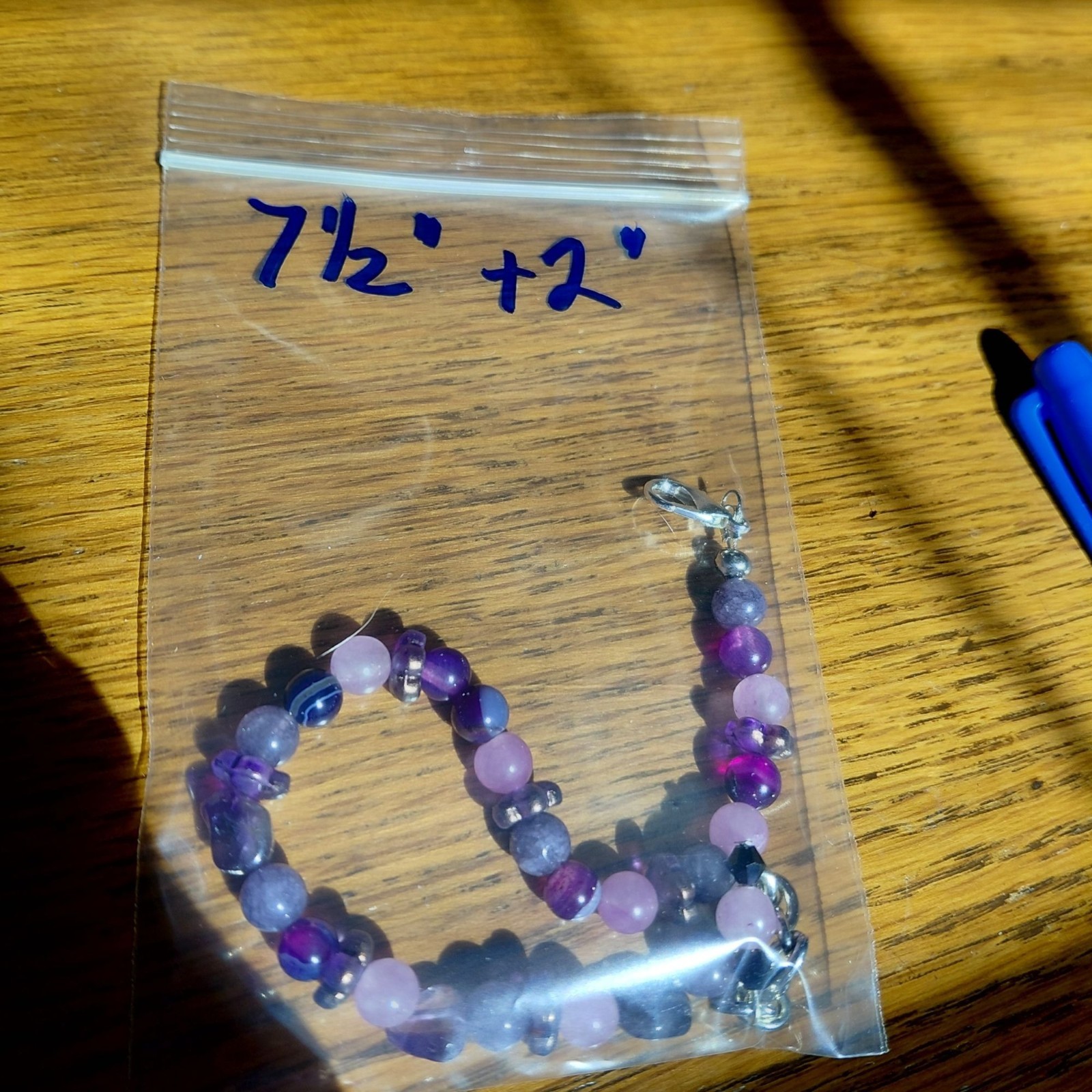 Purple stone bracelet