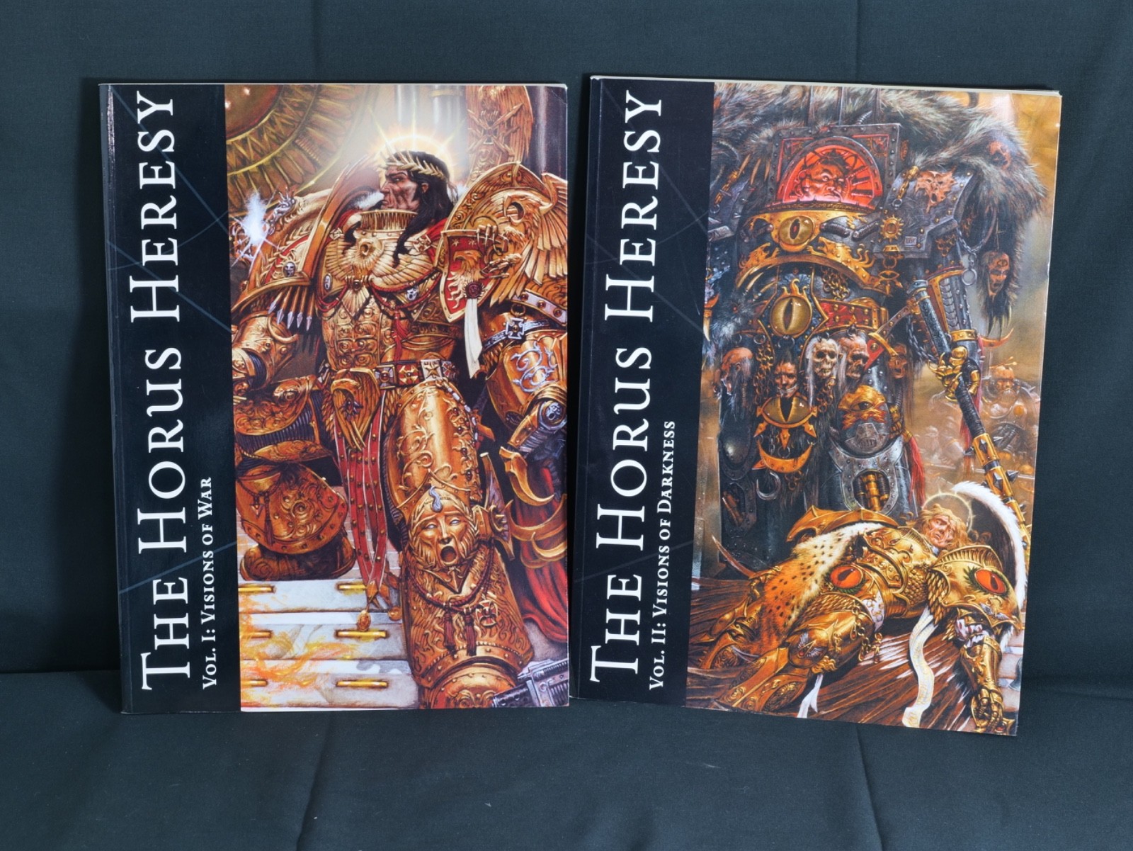 Lot of 2 Horus Heresy Visions Books Vol 1 & Vol 2  John Blanche