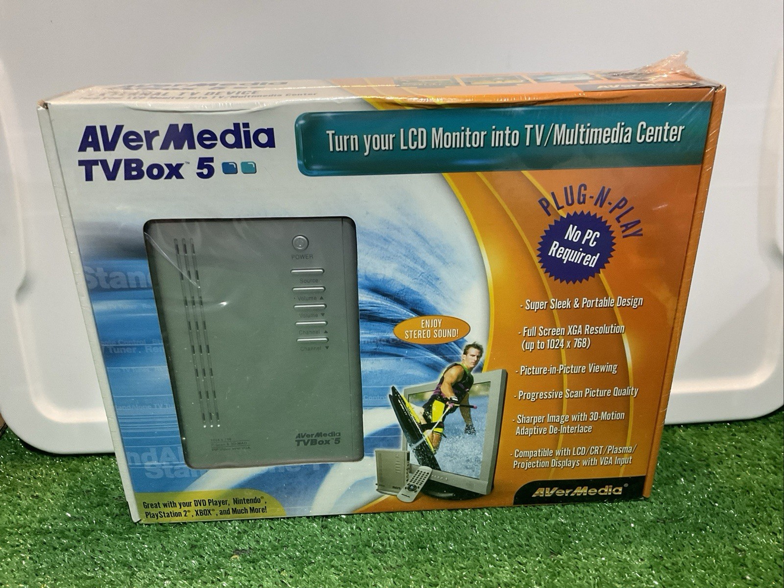 AVERMEDIA TVBOX 5 [Picture In Picture] VIDEO OVER VGA Brand New N Box Clear PIP