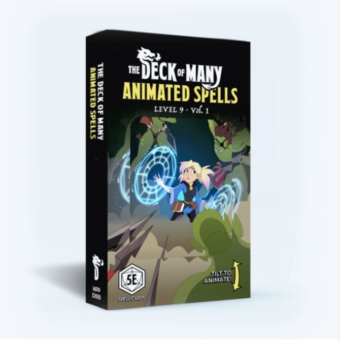 The Deck of Many Animated Spells Level 9 New