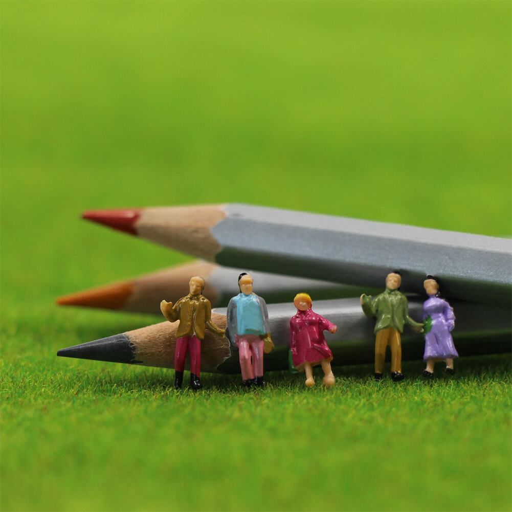 P150W 100-400pcs Model Trains 1:150 Scale Painted Figures N Scale