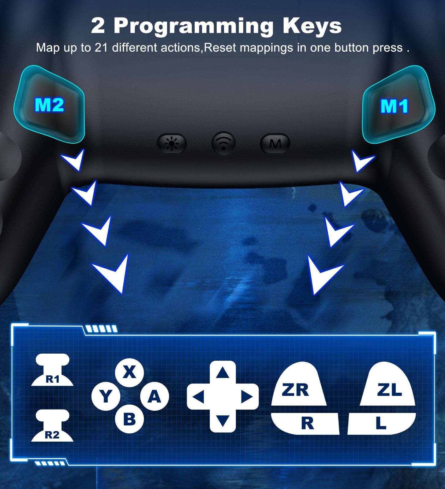 Wireless Controller for PC,Switch OLED/Lite,iOS,Android Bluetooth Controller