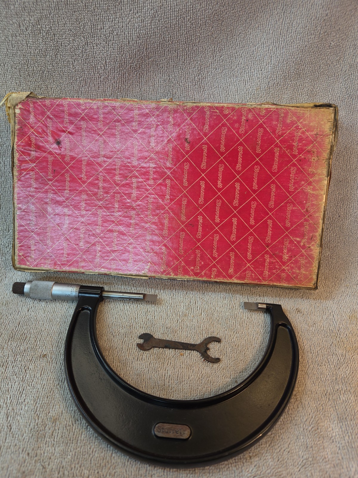 Starrett 486P-4 Blade Micrometer, 3-4" Range, .001" Graduation