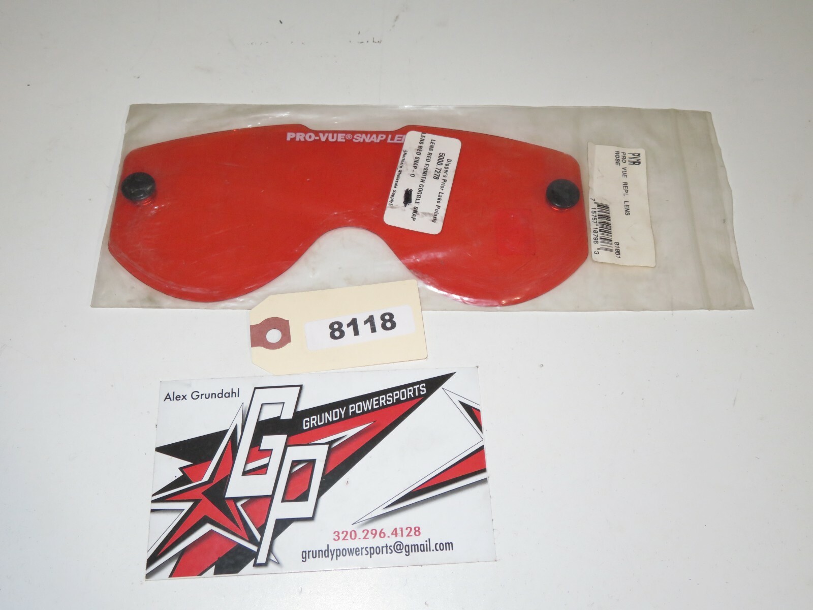 PRO-VUE - NOS Red Snap Lens Smith Qty 1 - PV1R