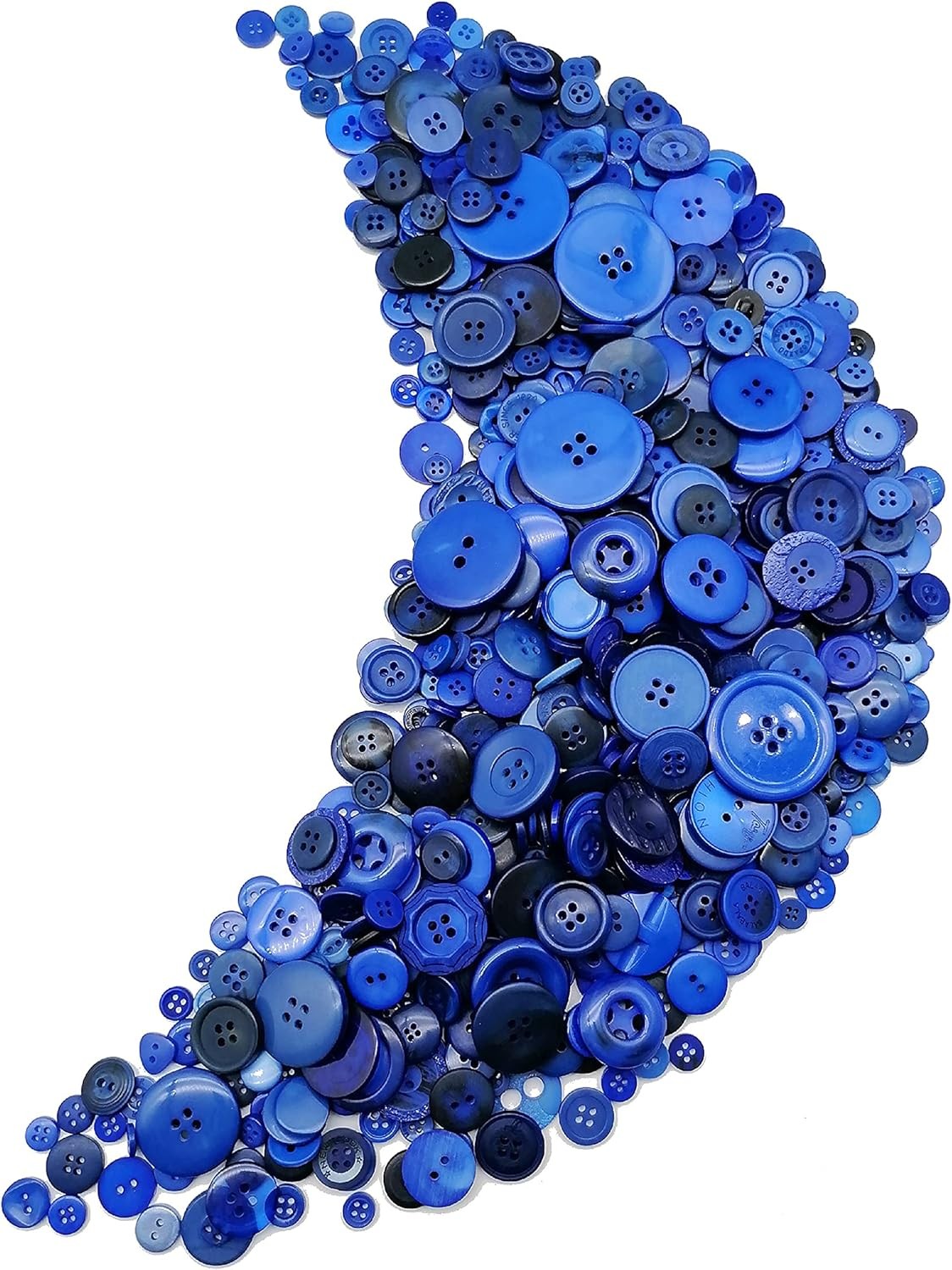 600-700Pcs Blue Buttons for Crafts Bulk Craft Assorted A,