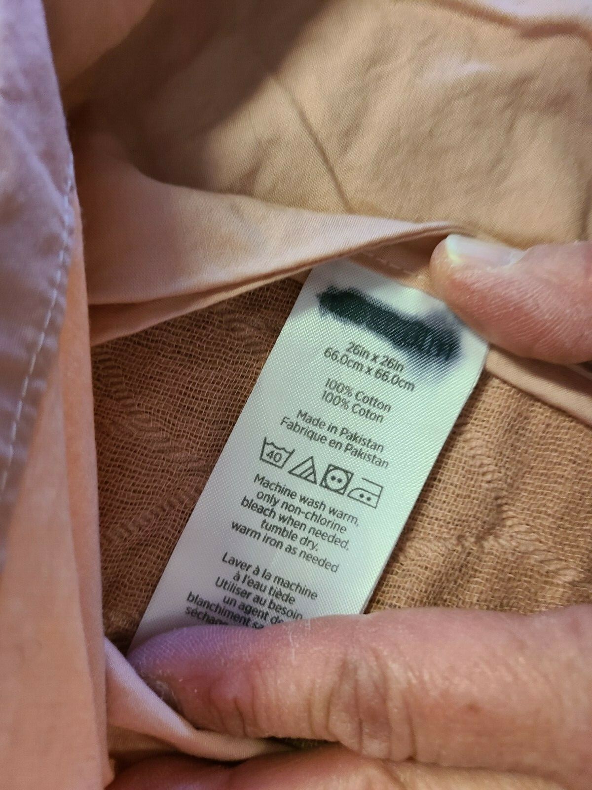 West Elm "Blush Chevron" Euro Sham