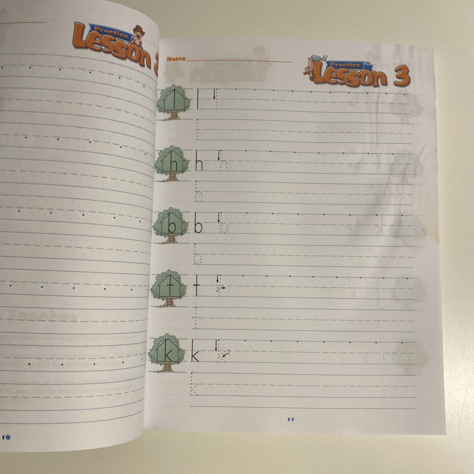 Water Damaged Handwriting T Transition Student Worktext (Reason for Handwriting)