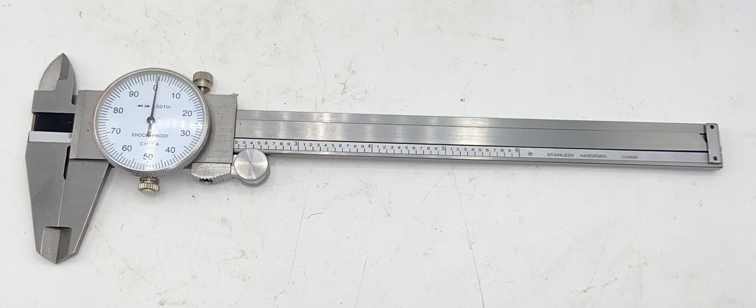 6” Dial Caliper .001 Inside Outside & Depth Measurements