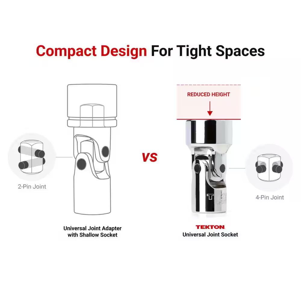 1/4 In. Drive X 8 Mm Universal Joint Socket