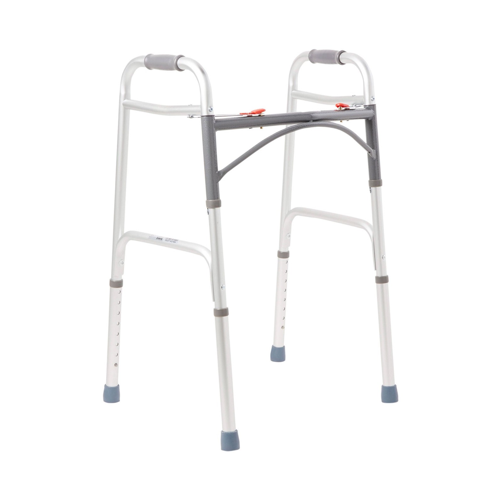 McKesson Aluminum 32 to 39" H Folding Walker up to 350 lbs 4 Ct