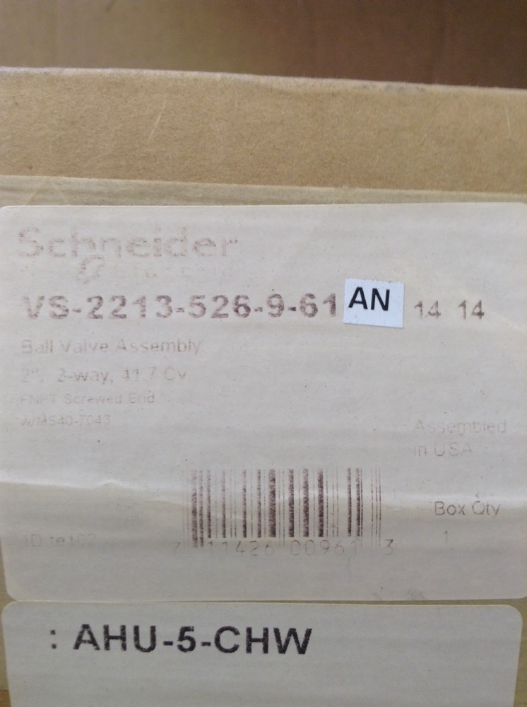 Schneider VS‐2213‐526‐9‐61 Valve