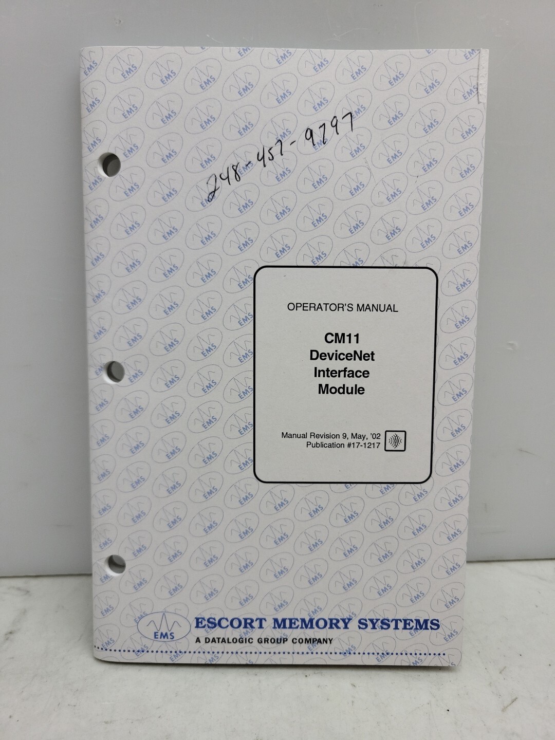Escort Memory Systems CM11 DeviceNet Interface Module