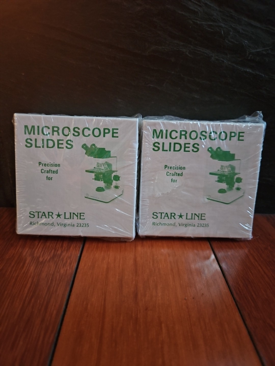 Star Line Microscope Slides No. 669 One End Frosted 25 x 75mm–Lot of 2 (Sealed)