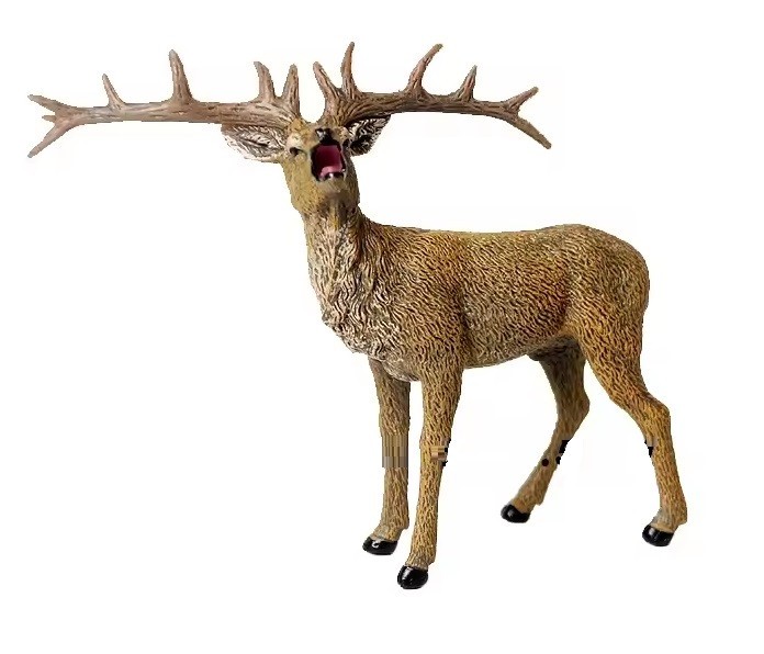 Red Deer Animal Figure Toy PVC Wildlife Small Figurine Birthday Gifts