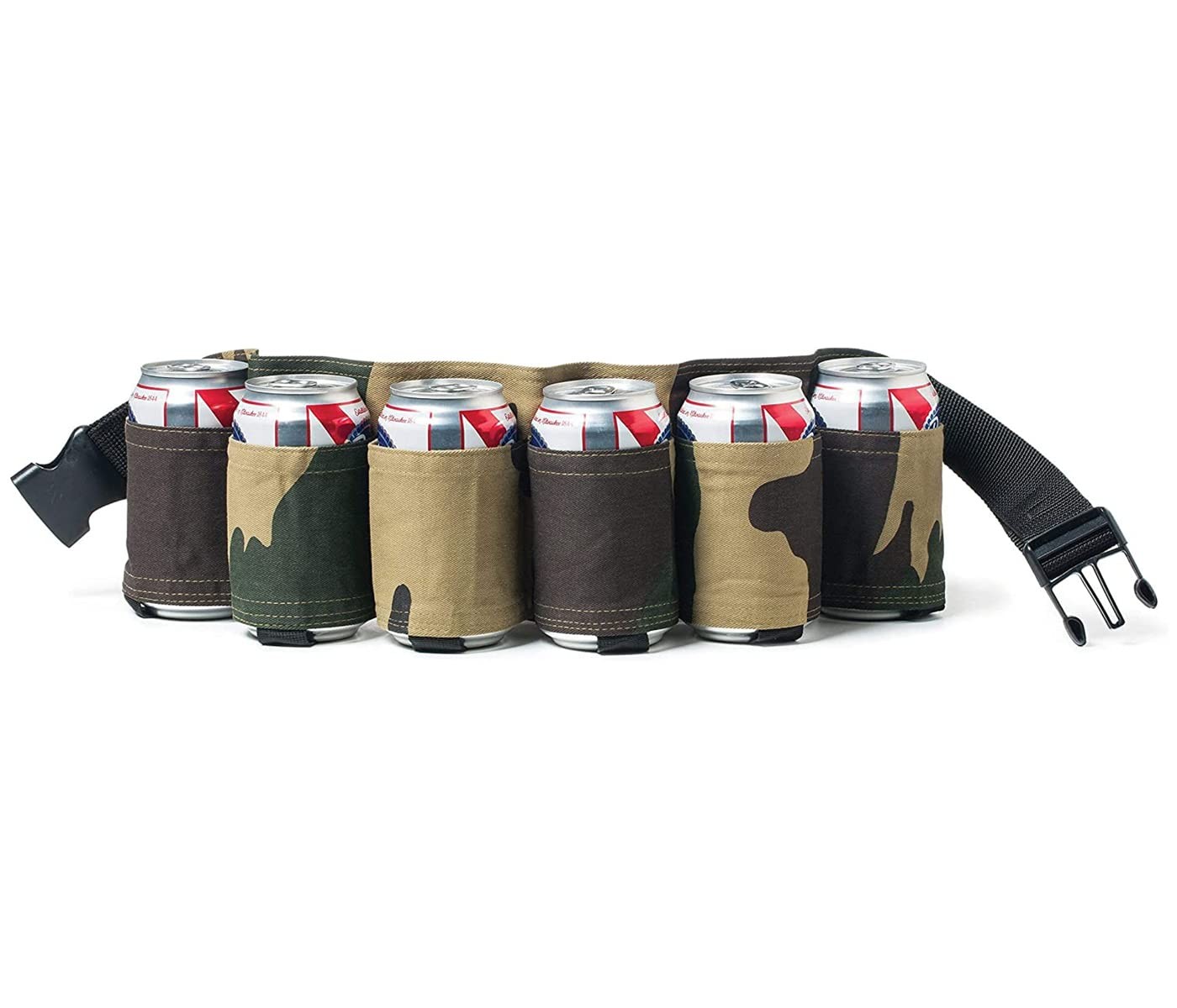 Beer Belt, 6 Pack Beer Holster Beverage Belt Holder, Soda Beer Belt Holder fo.