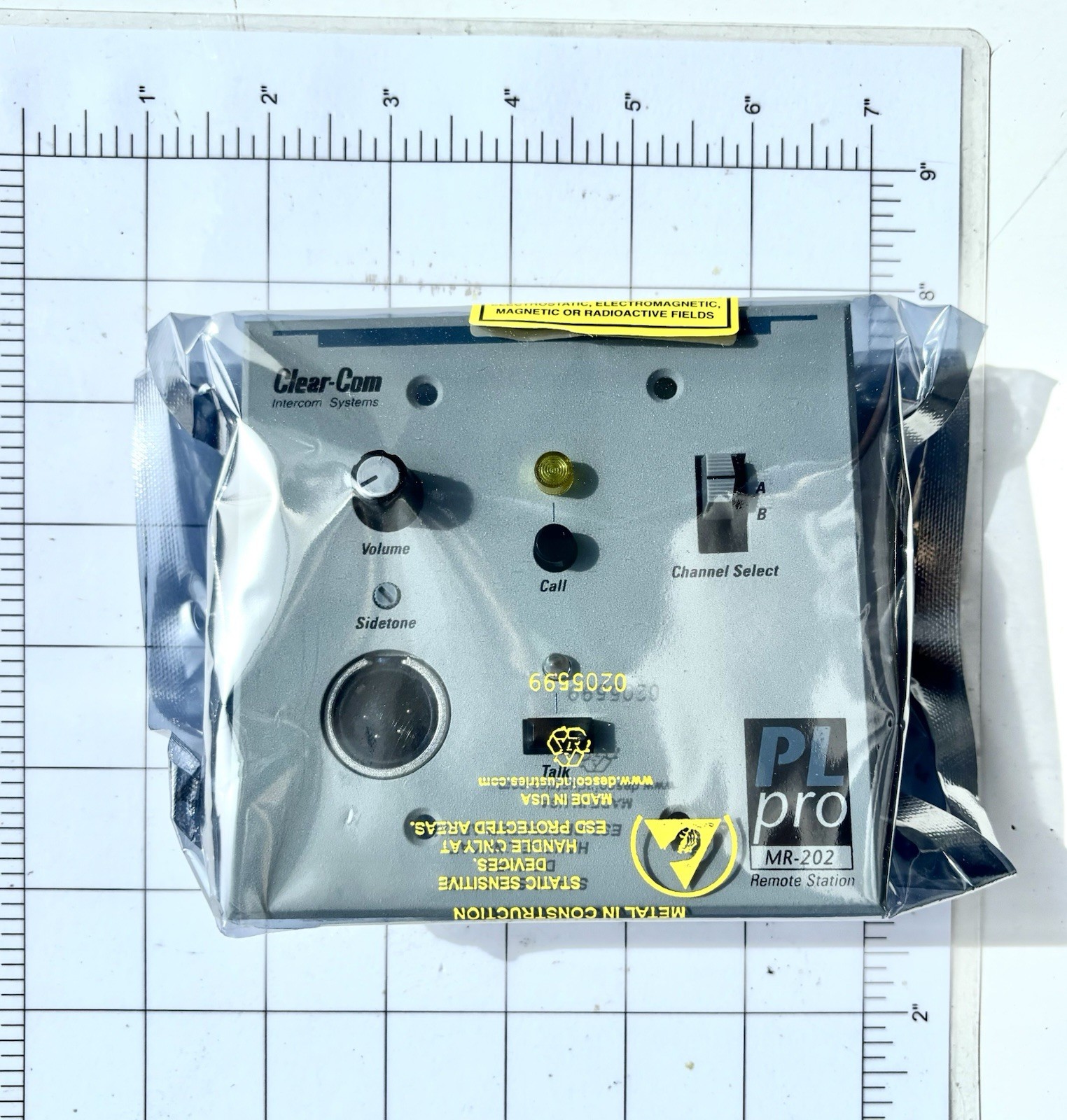 Clear-Com Intercom MR-202 2 Channel Headset Station - NOS Unopened Packaging