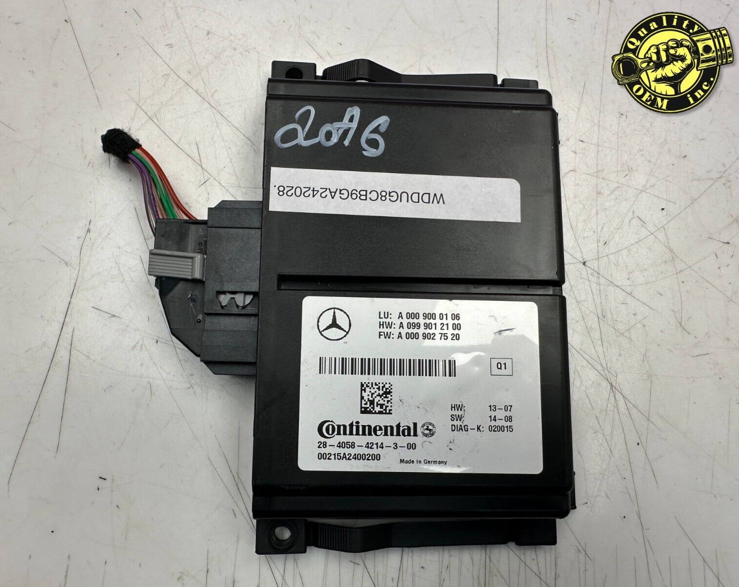 2015-2017 MERCEDES S550 W222 DISTANCE RADAR CRUISE CONTROL MODULE OE A0009000106