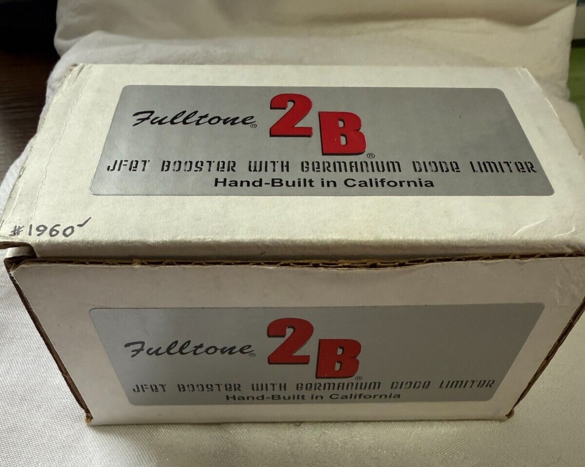 Fulltone 2B JFET Booster With Germanium Diode Limiter Guitar Pedal- New Open Box