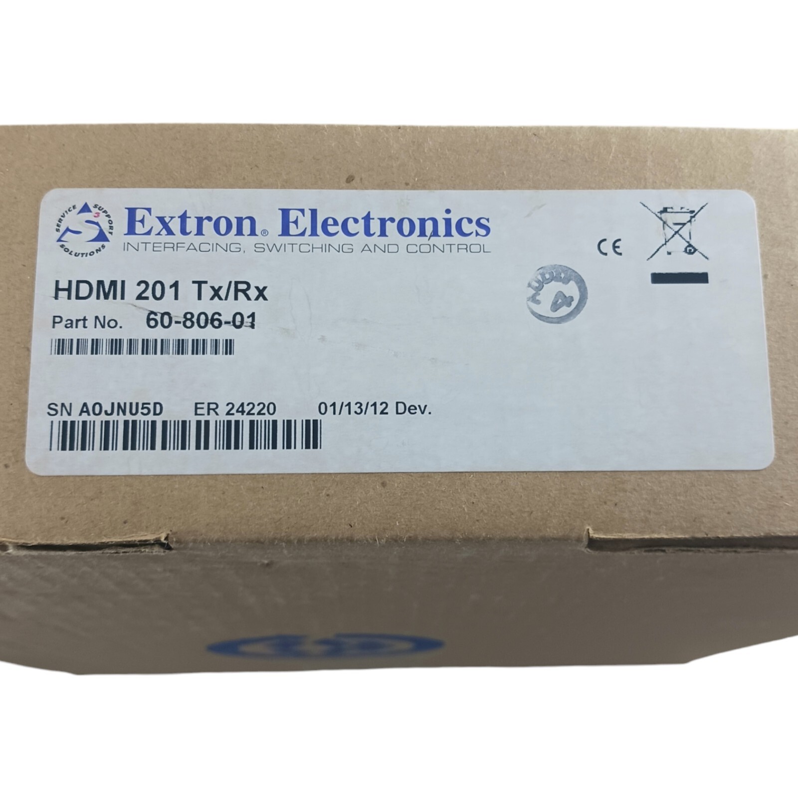 New Extron Electronics DVI HDMI 201 Tx/Rx 60-806-01 Transmitter Receiver Set 