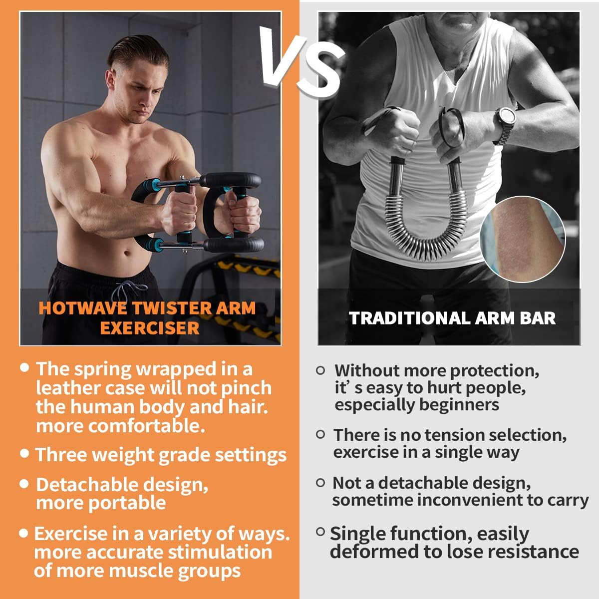 Twister Arm Trainer, Chest Workout Equipment Exerciser for Men, Adjustable Arm a