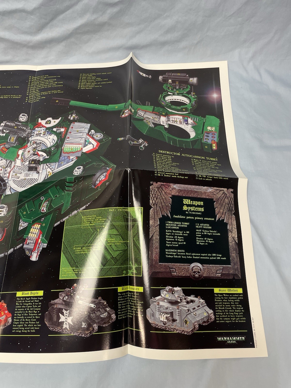 Warhammer Games Workshop White Dwarf Magazine 243 With Attached Predator Poster