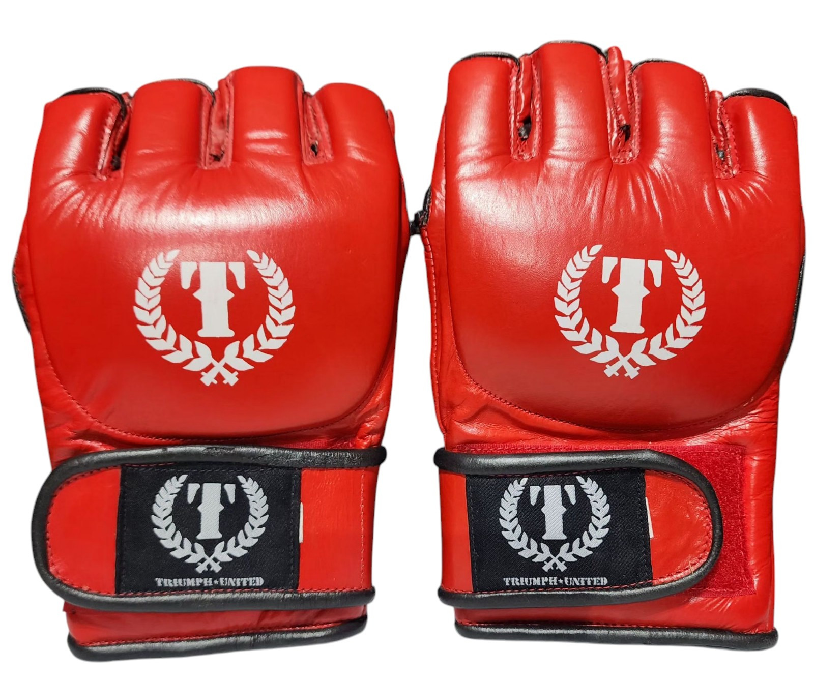 Vtg Rare Triumph United RED  Muay Thai Kickboxing MMA Gloves