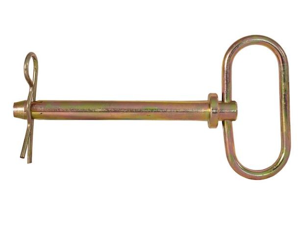 Buyers Products 66130 Yellow Zinc Plated Hitch Pin - 1-1/8 dia x 6-1/4"