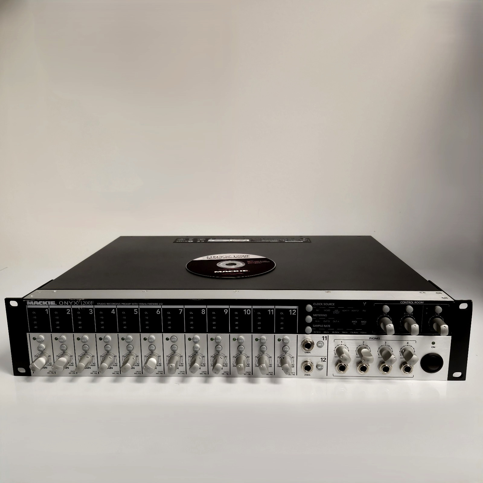 Mackie Onyx 1200F FireWire Studio Recording Interface 12 Preamp 192kHz + CD New