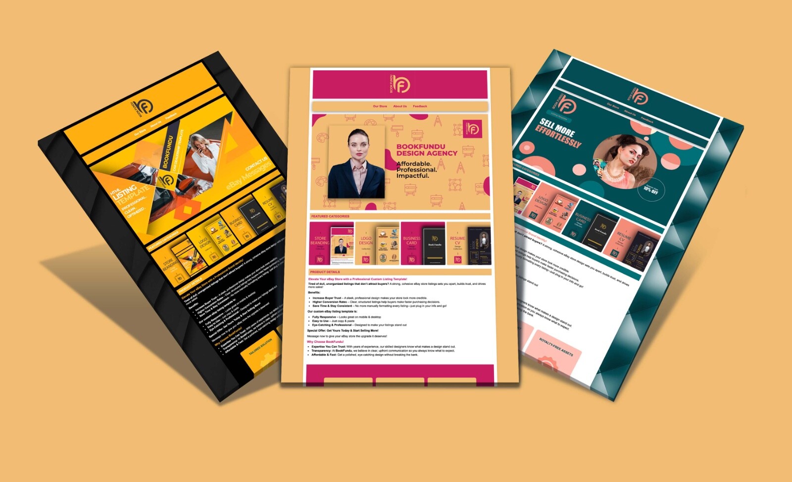 Custom eBay Store Design & Listing Template for Electronics & Tech Accessories