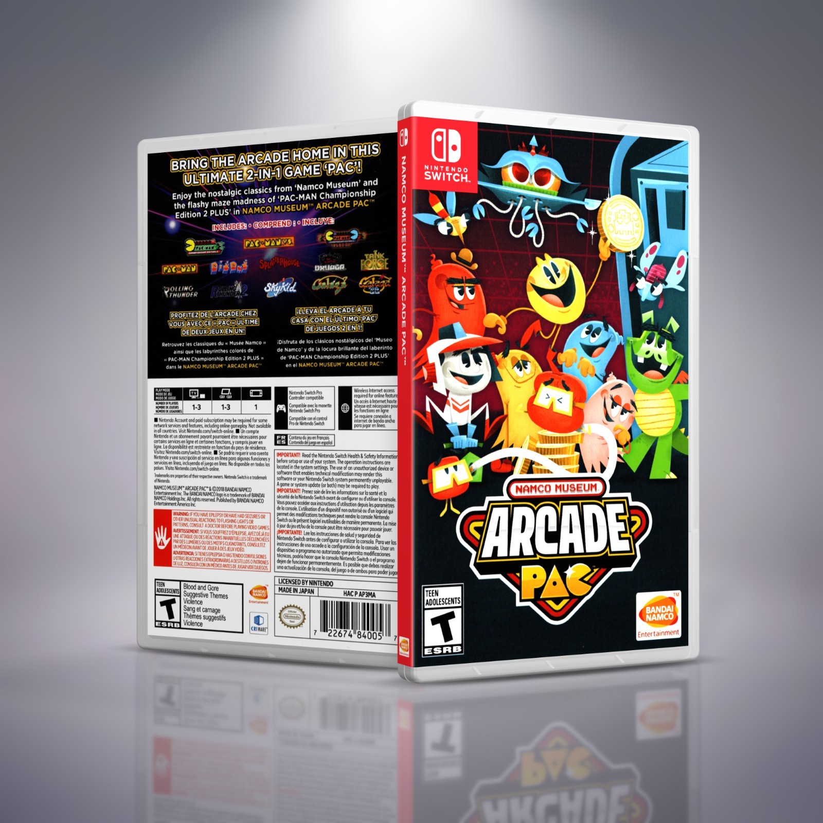 Switch Case w/ Custom Replacement Cover N-O. NO GAMES Included