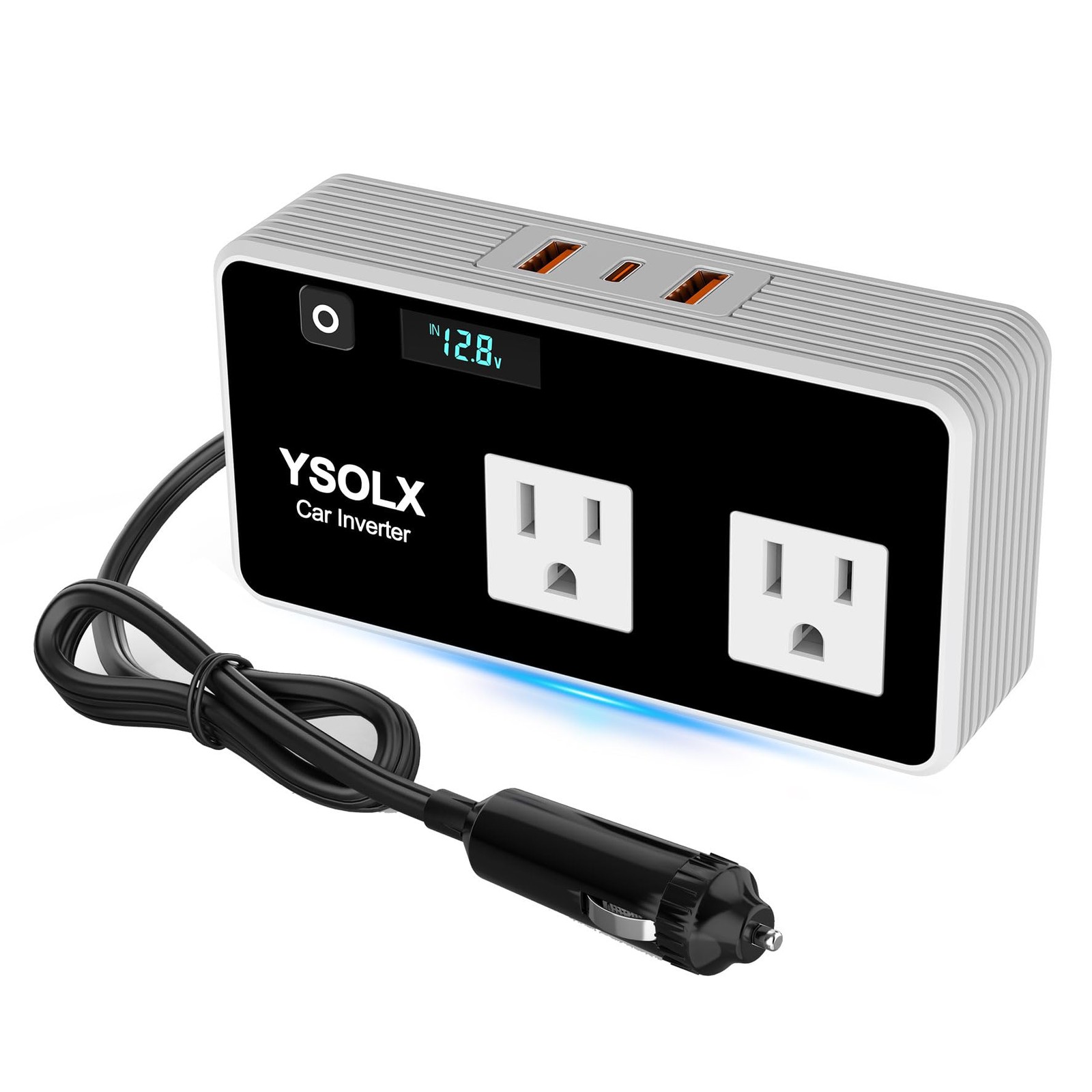 300W Car Power Inverters for Vehicles, YSOLX Car Inverter 12V to 110V with 3