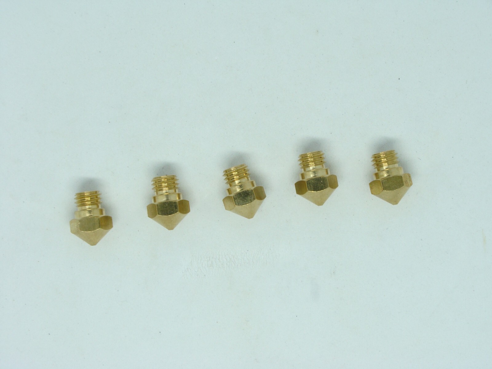 0.5mm - 5 Pcs Pack Lot MK10 Nozzle Solid Brass M7 Thread Extruder Hotend Hot End